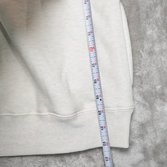 Fabletics Cozy Fleece 1/2 Zip Oatmeal Heather Mock Neck Sweatshirt Size XL NEW - Picture 6 of 13